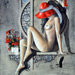 Femme au chapeau rouge