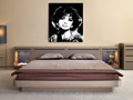 Gina Lollobrigida dans une chambre