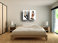 Pin up Lui n°123 and n°144 in a bedroom